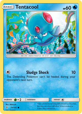 Tentacool (23/145) [Sun & Moon: Guardians Rising] - The Mythic Store | 24h Order Processing