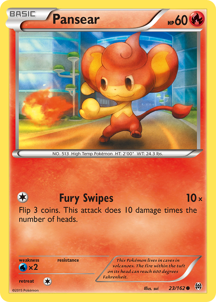 Pansear (23/162) [XY: BREAKthrough] - The Mythic Store | 24h Order Processing
