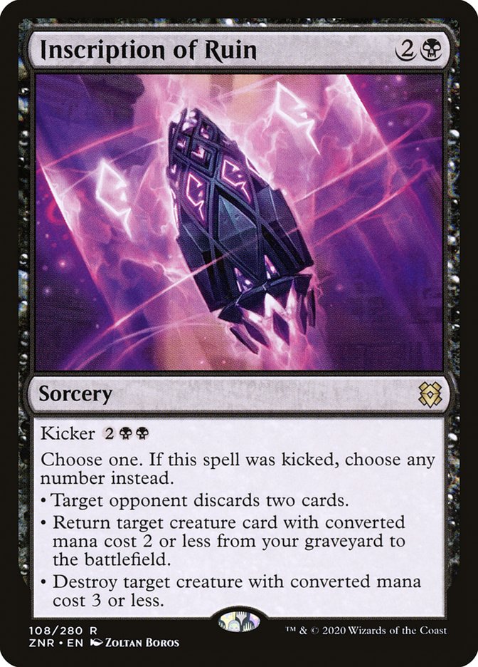 Inscription of Ruin [Zendikar Rising] - The Mythic Store | 24h Order Processing