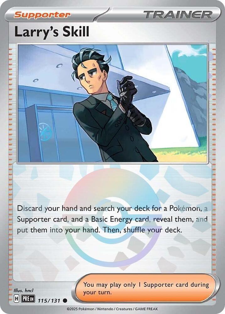 Larry's Skill (115/131) (Poke Ball Pattern) [Scarlet & Violet: Prismatic Evolutions] - The Mythic Store | 24h Order Processing