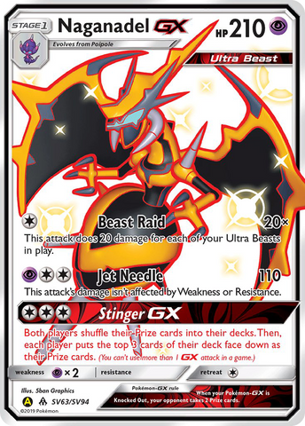 Naganadel GX (SV63/SV94) [Sun & Moon: Hidden Fates - Shiny Vault] - The Mythic Store | 24h Order Processing