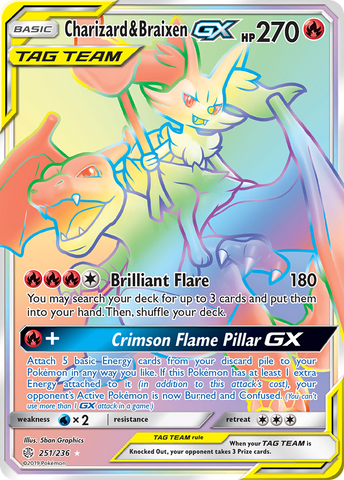 Charizard & Braixen GX (251/236) [Sun & Moon: Cosmic Eclipse] - The Mythic Store | 24h Order Processing