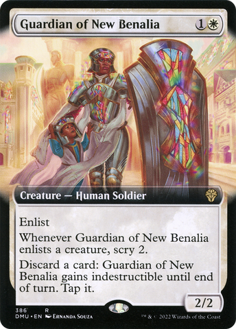 Guardian of New Benalia (Extended Art) [Dominaria United] - The Mythic Store | 24h Order Processing