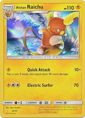 Alolan Raichu (30/30) [Sun & Moon: Trainer Kit - Alolan Raichu] - The Mythic Store | 24h Order Processing