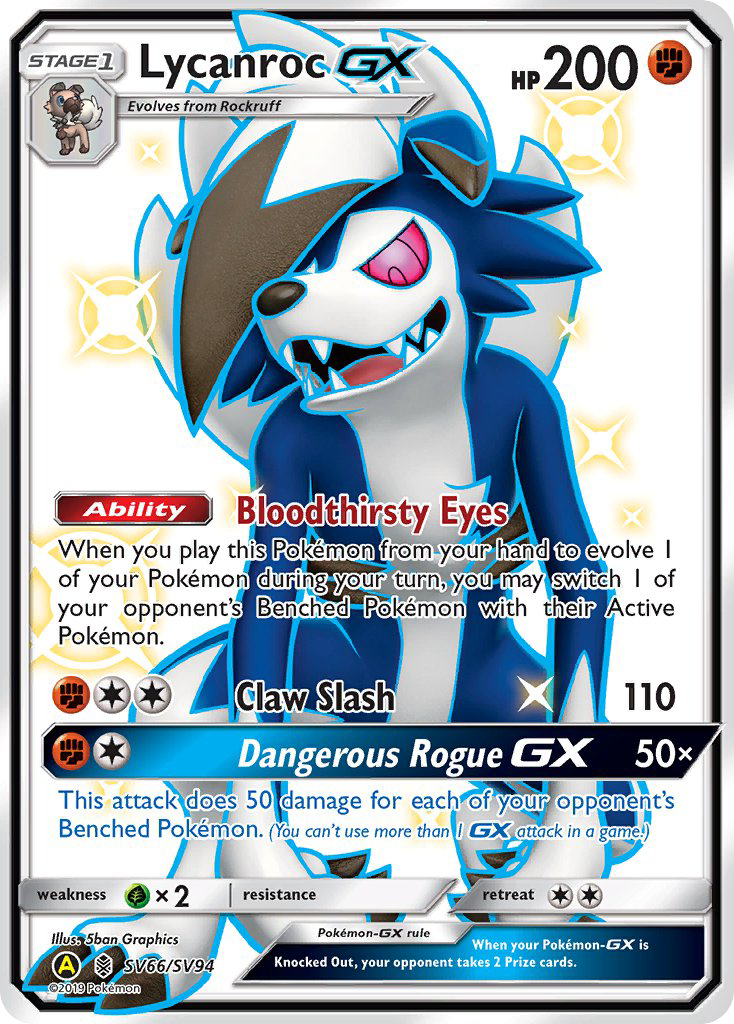 Lycanroc GX (SV66/SV94) [Sun & Moon: Hidden Fates - Shiny Vault] - The Mythic Store | 24h Order Processing