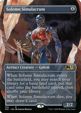 Solemn Simulacrum (Borderless Alternate Art) [Core Set 2021] - The Mythic Store | 24h Order Processing