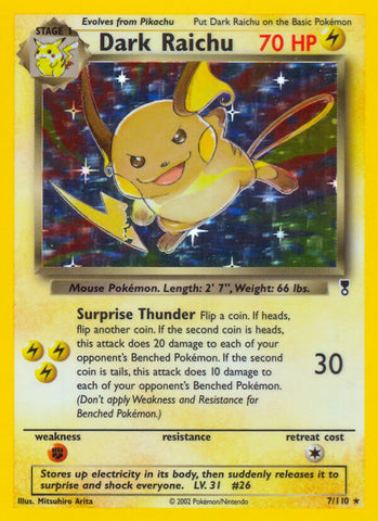 Dark Raichu (7/110) (WotC) (Theme Deck Exclusive) [Legendary Collection] - The Mythic Store | 24h Order Processing