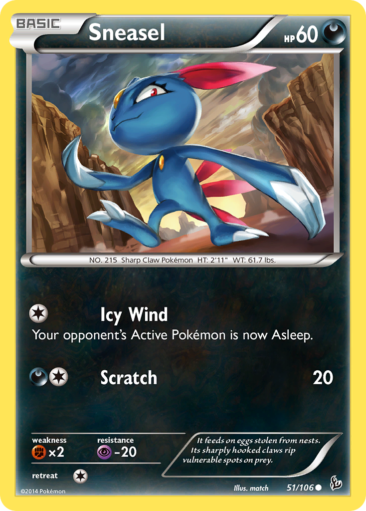 Sneasel (51/106) [XY: Flashfire] - The Mythic Store | 24h Order Processing
