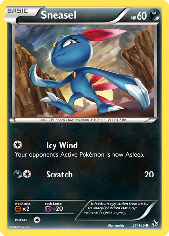 Sneasel (51/106) [XY: Flashfire] - The Mythic Store | 24h Order Processing