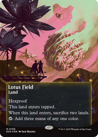 Lotus Field (0158) (Borderless) (Galaxy Foil) [Edge of Eternities: Stellar Sights] - The Mythic Store | 24h Order Processing