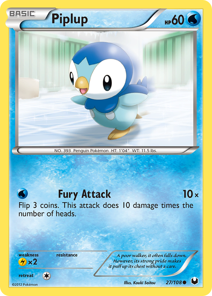 Piplup (27/108) [Black & White: Dark Explorers] - The Mythic Store | 24h Order Processing