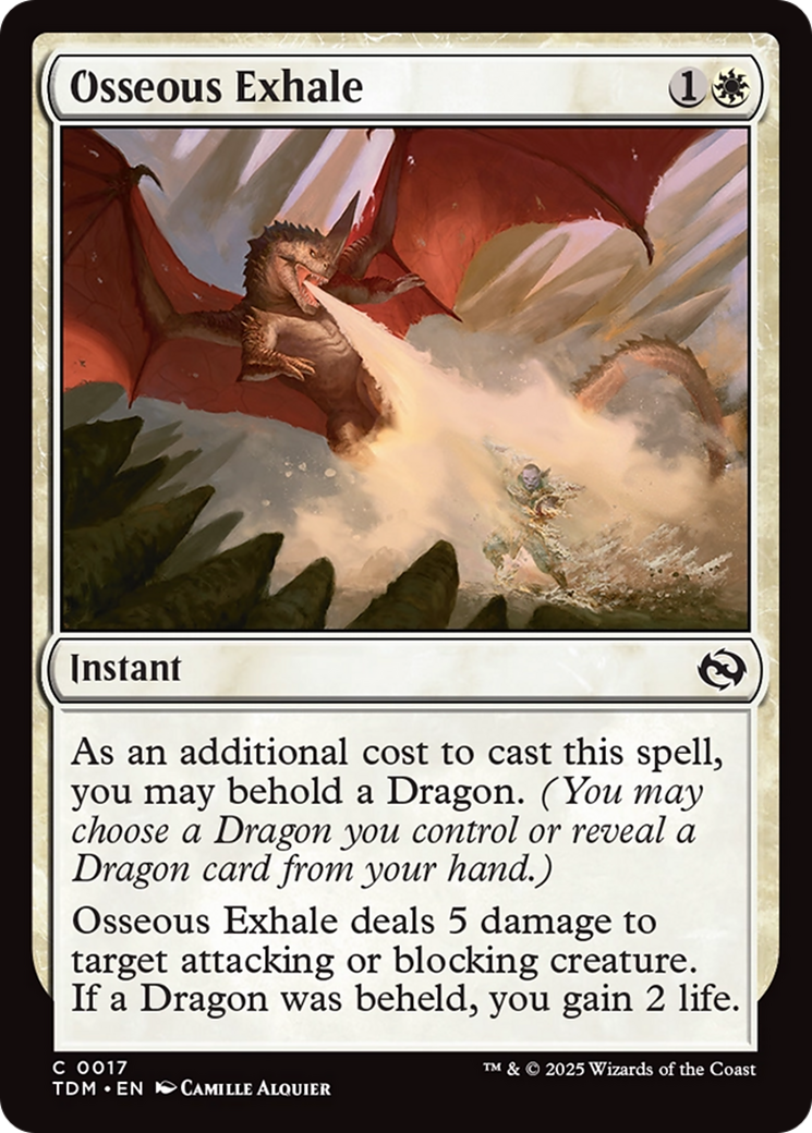 Osseous Exhale [Tarkir: Dragonstorm] - The Mythic Store | 24h Order Processing