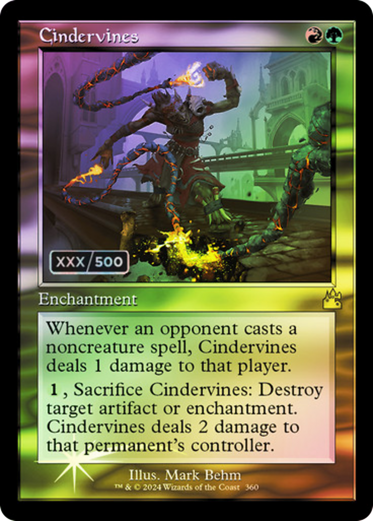 Cindervines (Retro) (Serialized) [Ravnica Remastered] - The Mythic Store | 24h Order Processing