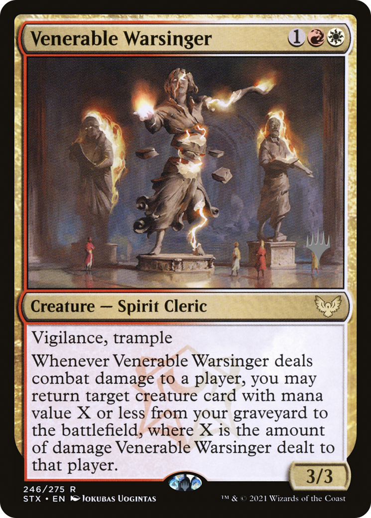 Venerable Warsinger (Promo Pack) [Strixhaven: School of Mages Promos] - The Mythic Store | 24h Order Processing