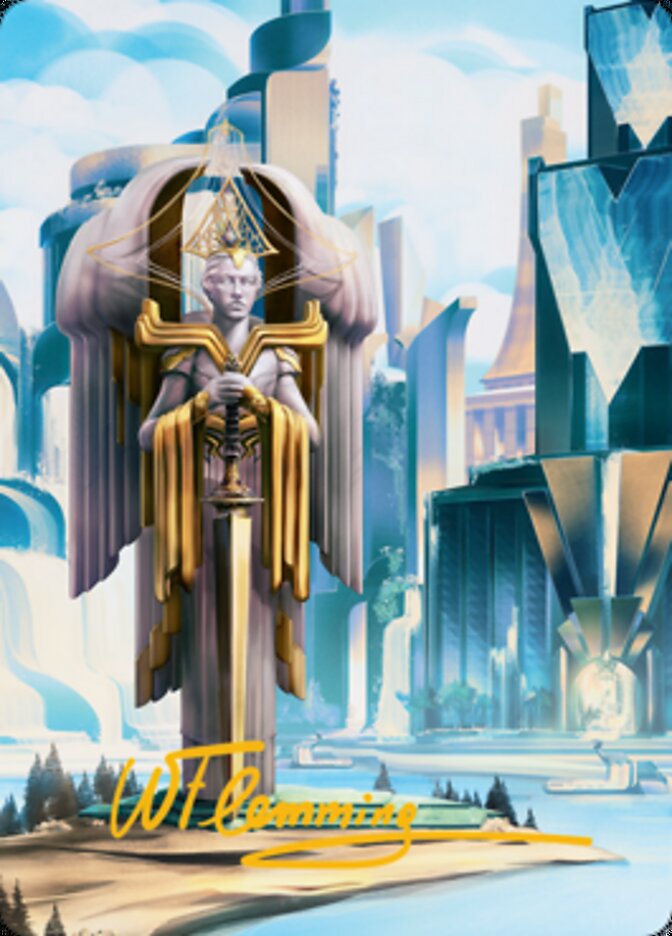 Island Art Card (Gold-Stamped Signature) [Streets of New Capenna Art Series] - The Mythic Store | 24h Order Processing