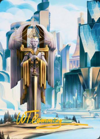 Island Art Card (Gold-Stamped Signature) [Streets of New Capenna Art Series] - The Mythic Store | 24h Order Processing