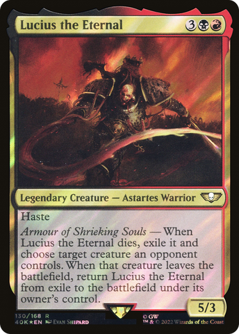 Lucius the Eternal (Surge Foil) [Warhammer 40,000] - The Mythic Store | 24h Order Processing