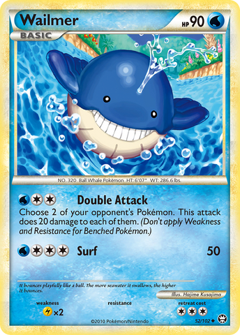 Wailmer (52/102) [HeartGold & SoulSilver: Triumphant] - The Mythic Store | 24h Order Processing