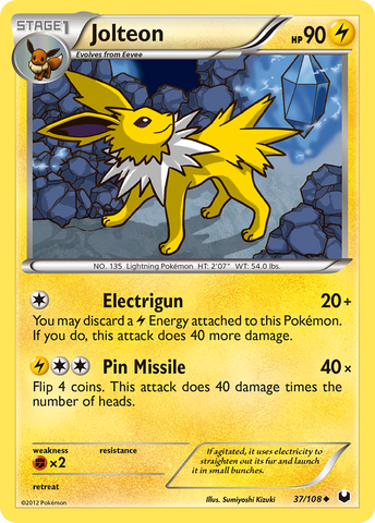 Jolteon (37/108) [Black & White: Dark Explorers] - The Mythic Store | 24h Order Processing