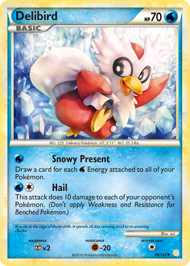 Delibird (39/123) [HeartGold & SoulSilver: Base Set] - The Mythic Store | 24h Order Processing
