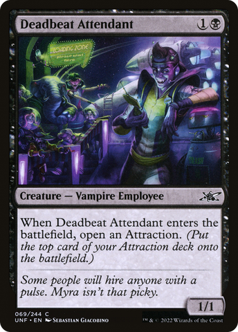 Deadbeat Attendant [Unfinity] - The Mythic Store | 24h Order Processing