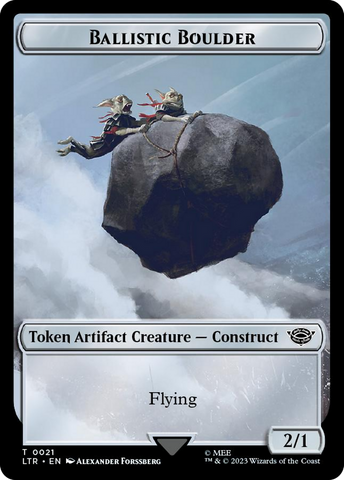 Ballistic Boulder // Food (0023) Double-Sided Token (Surge Foil) [The Lord of the Rings: Tales of Middle-Earth Tokens] - The Mythic Store | 24h Order Processing