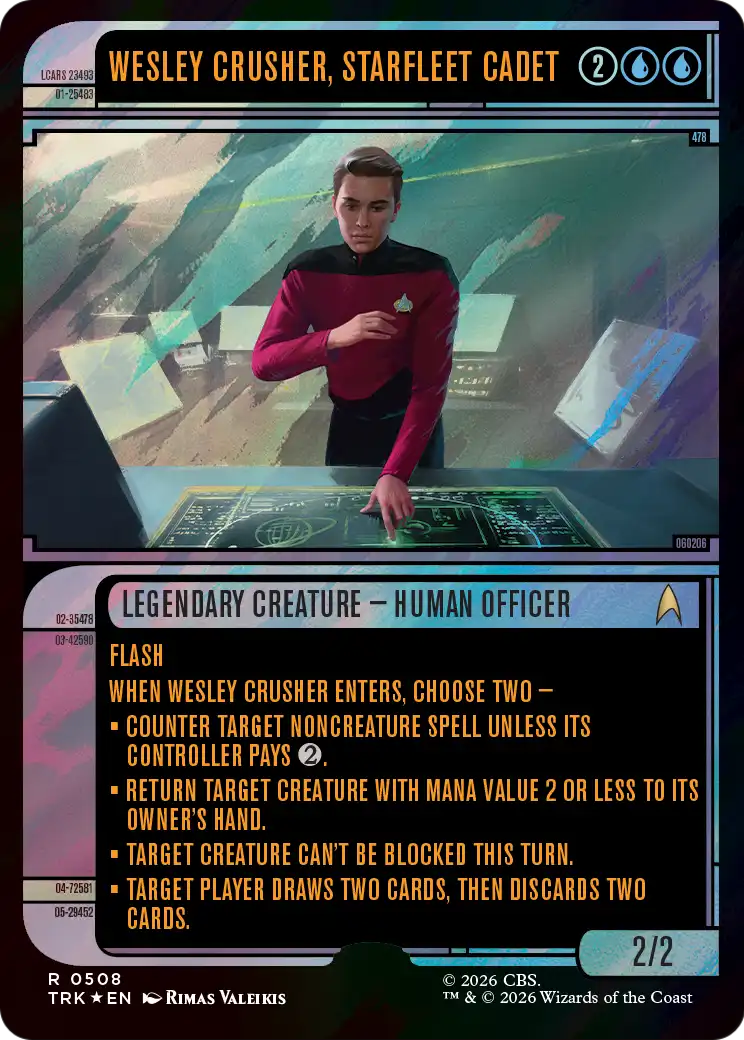 Wesley Crusher, Starfleet Cadet (Showcase) (Surge Foil) [Star Trek] - The Mythic Store | 24h Order Processing