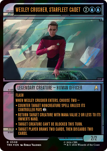 Wesley Crusher, Starfleet Cadet (Showcase) (Surge Foil) [Star Trek] - The Mythic Store | 24h Order Processing