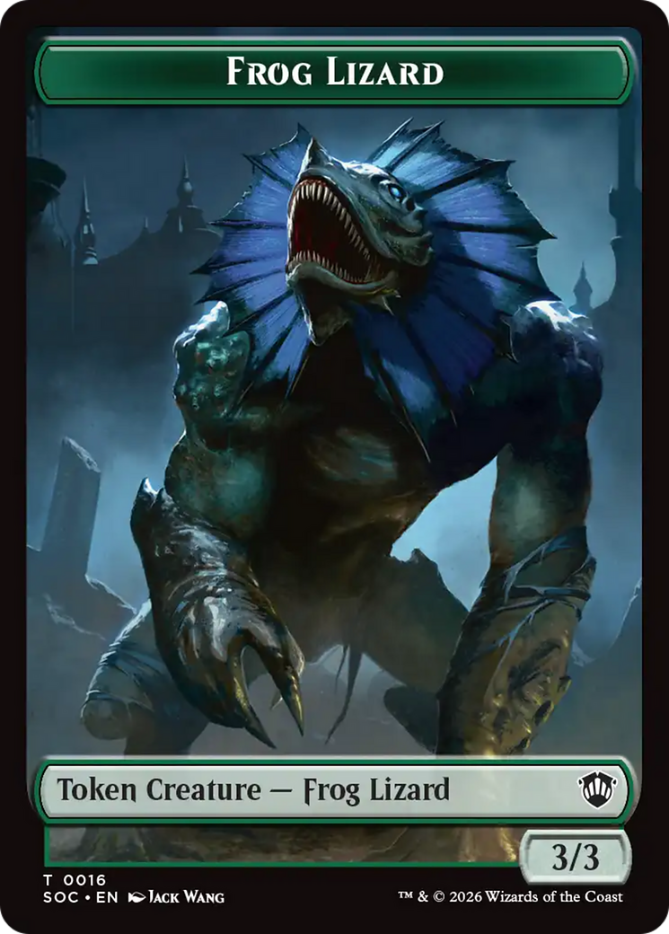 Food // Frog Lizard Double-Sided Token [Secrets of Strixhaven Commander Tokens] - The Mythic Store | 24h Order Processing