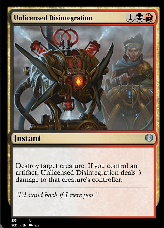 Unlicensed Disintegration [Starter Commander Decks] - The Mythic Store | 24h Order Processing