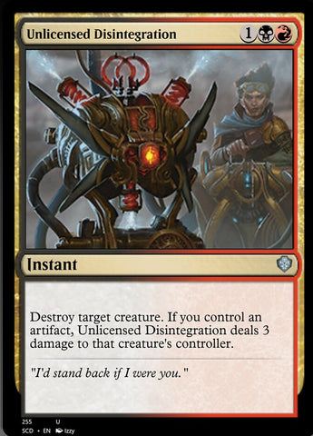 Unlicensed Disintegration [Starter Commander Decks] - The Mythic Store | 24h Order Processing