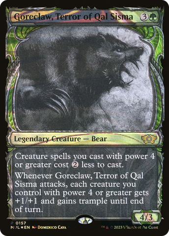 Goreclaw, Terror of Qal Sisma (Halo Foil) [Multiverse Legends] - The Mythic Store | 24h Order Processing