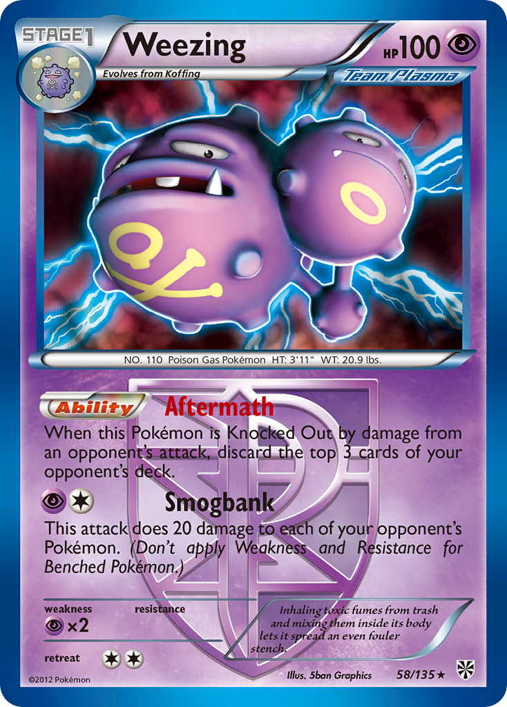 Weezing (58/135) [Black & White: Plasma Storm] - The Mythic Store | 24h Order Processing