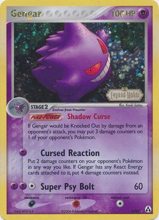 Gengar (5/92) (Stamped) [EX: Legend Maker] - The Mythic Store | 24h Order Processing