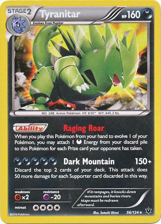 Tyranitar (56/124) (Cosmos Holo) [XY: Fates Collide] - The Mythic Store | 24h Order Processing