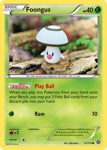 Foongus (12/114) [XY: Steam Siege] - The Mythic Store | 24h Order Processing