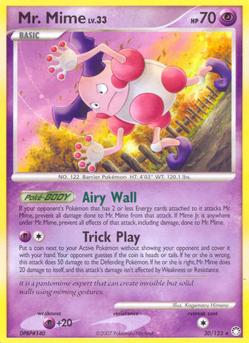 Mr. Mime (30/123) [Diamond & Pearl: Mysterious Treasures] - The Mythic Store | 24h Order Processing