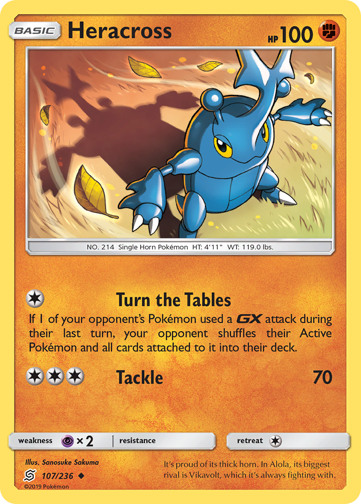 Heracross (107/236) [Sun & Moon: Unified Minds] - The Mythic Store | 24h Order Processing