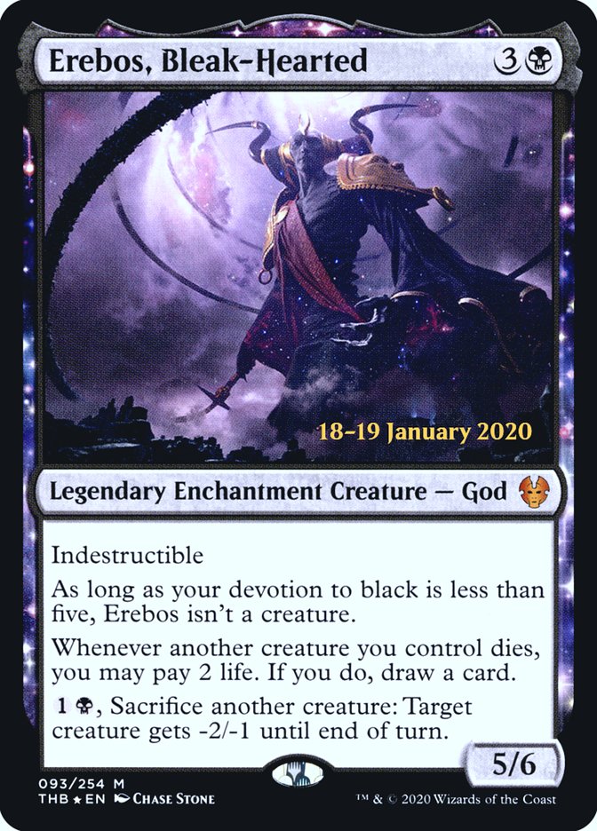 Erebos, Bleak-Hearted [Theros Beyond Death Prerelease Promos] - The Mythic Store | 24h Order Processing