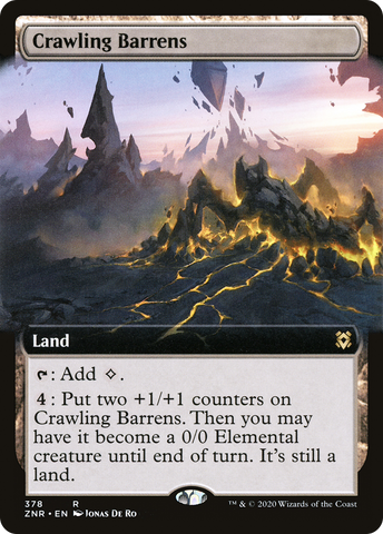 Crawling Barrens (Extended Art) [Zendikar Rising] - The Mythic Store | 24h Order Processing