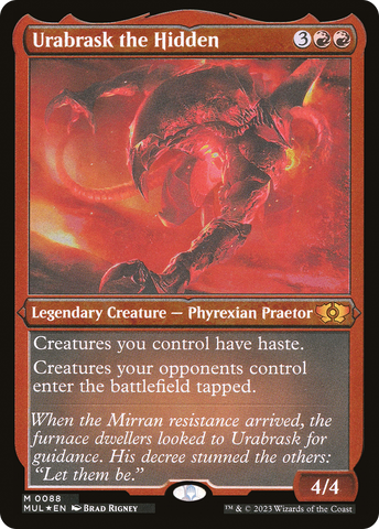 Urabrask the Hidden (Foil Etched) [Multiverse Legends] - The Mythic Store | 24h Order Processing