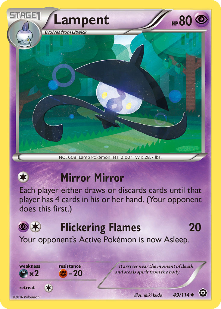 Lampent (49/114) [XY: Steam Siege] - The Mythic Store | 24h Order Processing