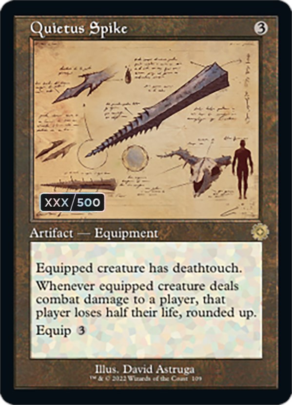 Quietus Spike (Retro Schematic) (Serialized) [The Brothers' War Retro Artifacts] - The Mythic Store | 24h Order Processing