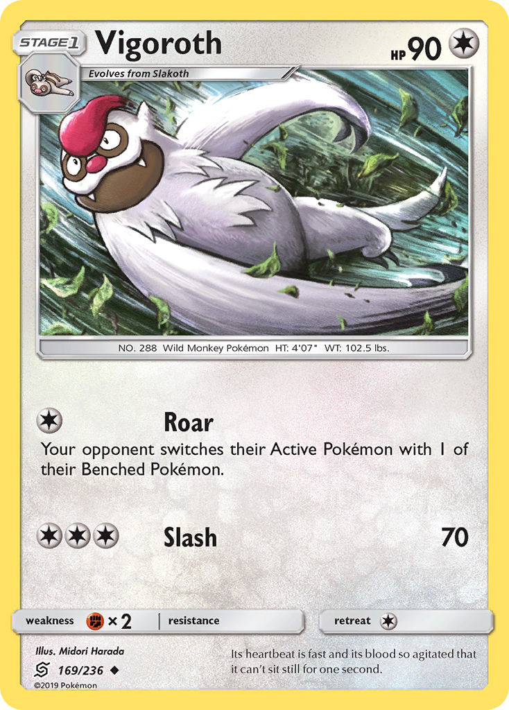 Vigoroth (169/236) [Sun & Moon: Unified Minds] - The Mythic Store | 24h Order Processing