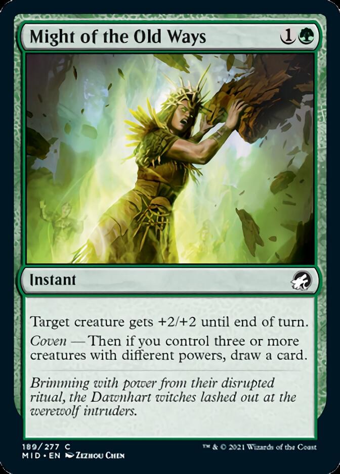 Might of the Old Ways [Innistrad: Midnight Hunt] - The Mythic Store | 24h Order Processing