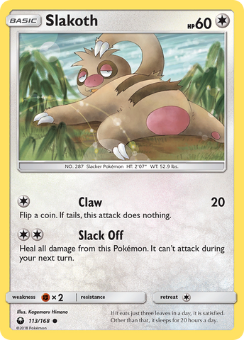 Slakoth (113/168) [Sun & Moon: Celestial Storm] - The Mythic Store | 24h Order Processing
