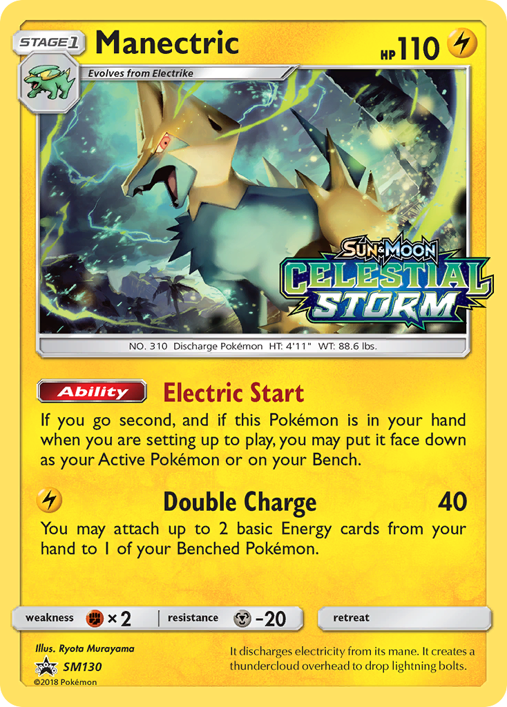 Manectric (SM130) [Sun & Moon: Black Star Promos] - The Mythic Store | 24h Order Processing