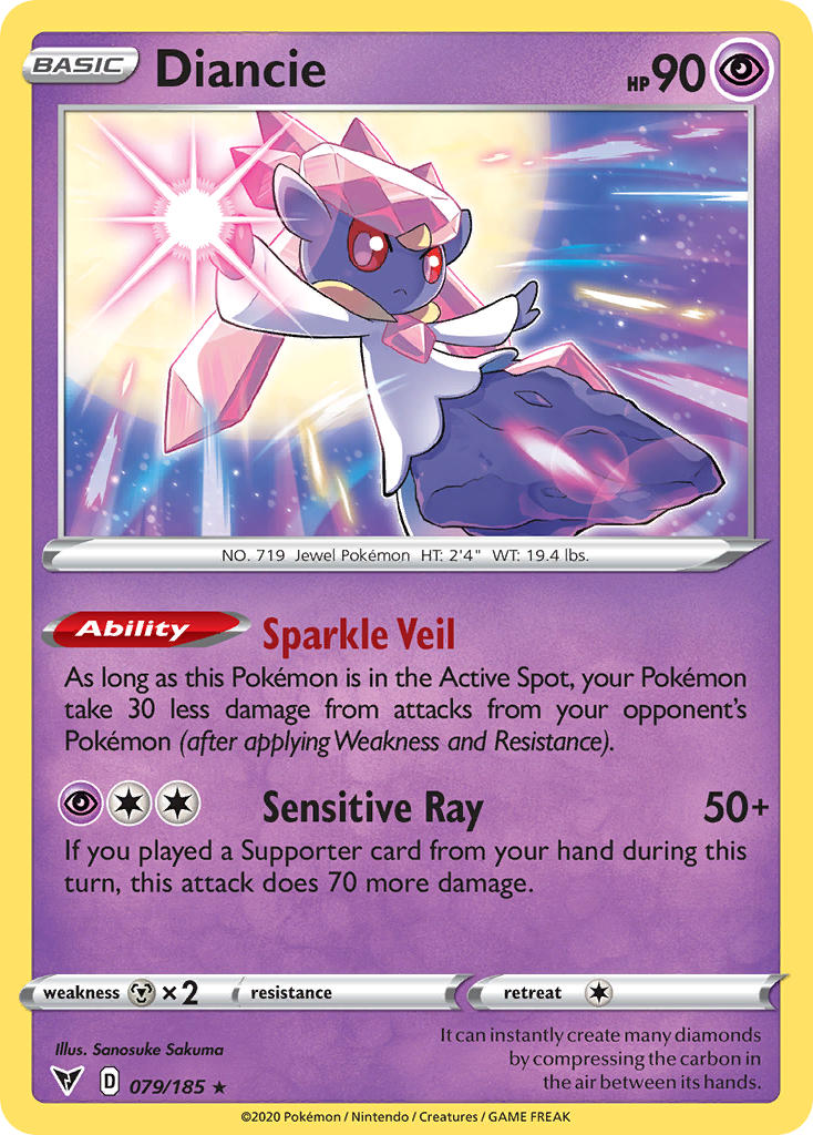 Diancie (079/185) [Sword & Shield: Vivid Voltage] - The Mythic Store | 24h Order Processing