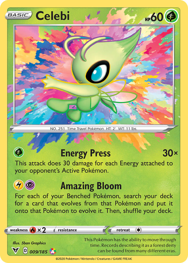 Celebi (009/185) [Sword & Shield: Vivid Voltage] - The Mythic Store | 24h Order Processing