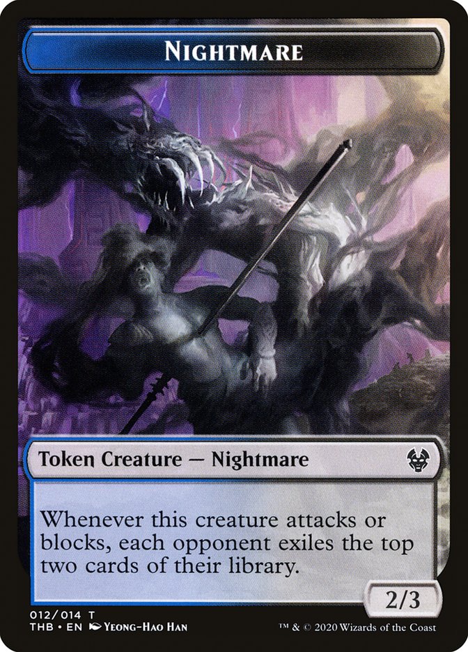 Human Soldier // Nightmare Double-Sided Token [Theros Beyond Death Tokens] - The Mythic Store | 24h Order Processing